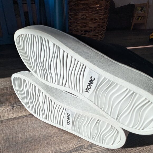 Vionic Womens Splendid Ellis Leather Orthopedic Zip Platform Sneakers Black 7.5 - Picture 6 of 11